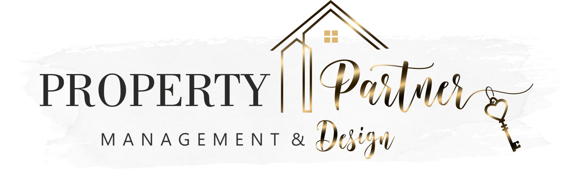 A logo of property partners management and design